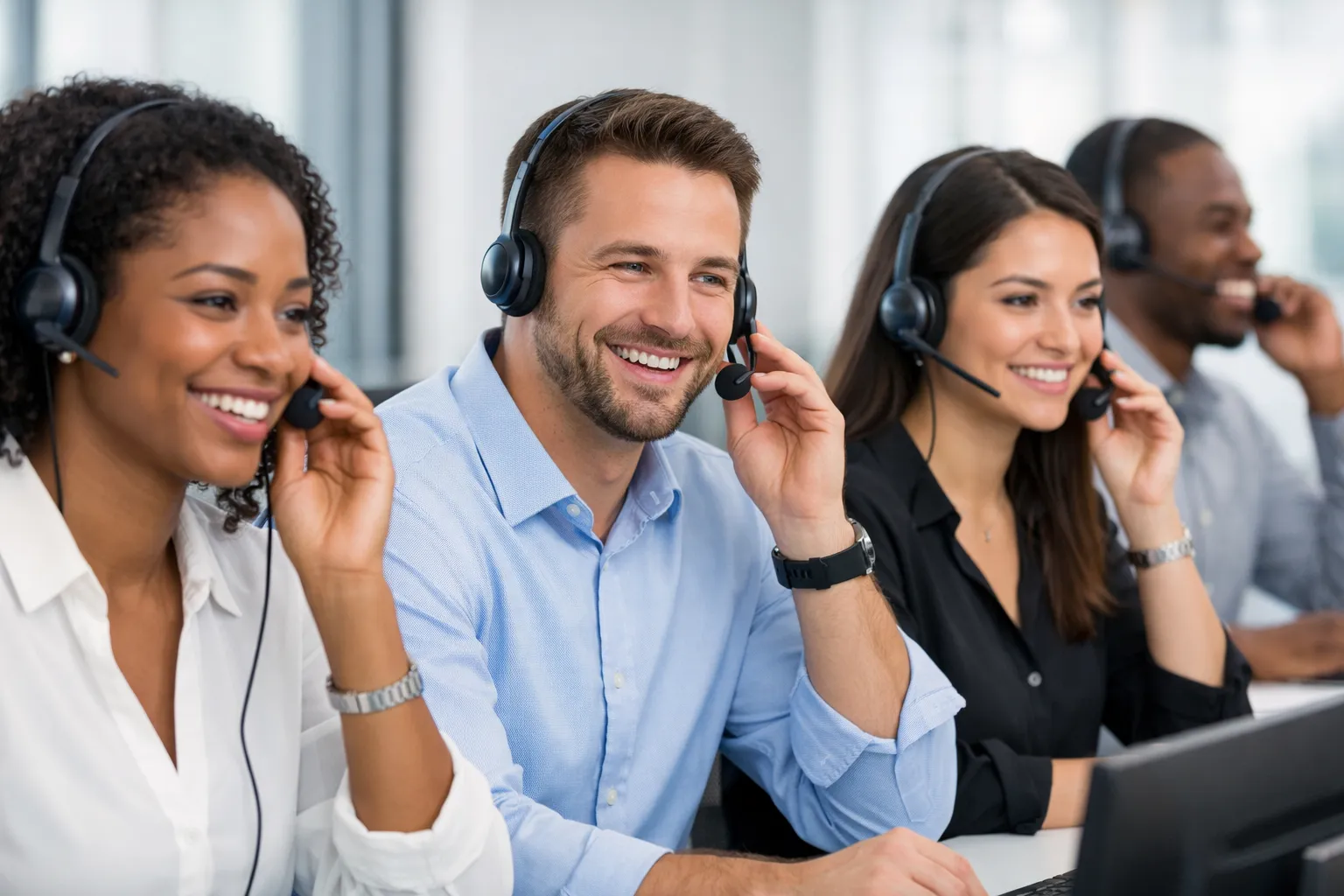 Professional interpreters providing language services